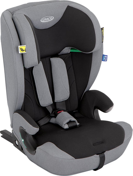 Graco energi - autostoel - inclusief isofix en top tether - meteor - 76 tot 150 cm (ca. 15 maanden tot 12 jaar) - i-size r129
