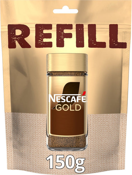 Nescafé Gold Nachfüllverpackung Instantkaffee – 6 Beutel x 150 g – Vorteilspack