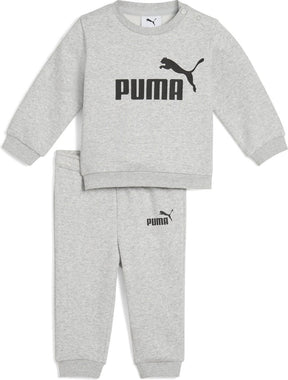 Puma minicats ess crew set fl inf unisex trainingspak - light gray heather