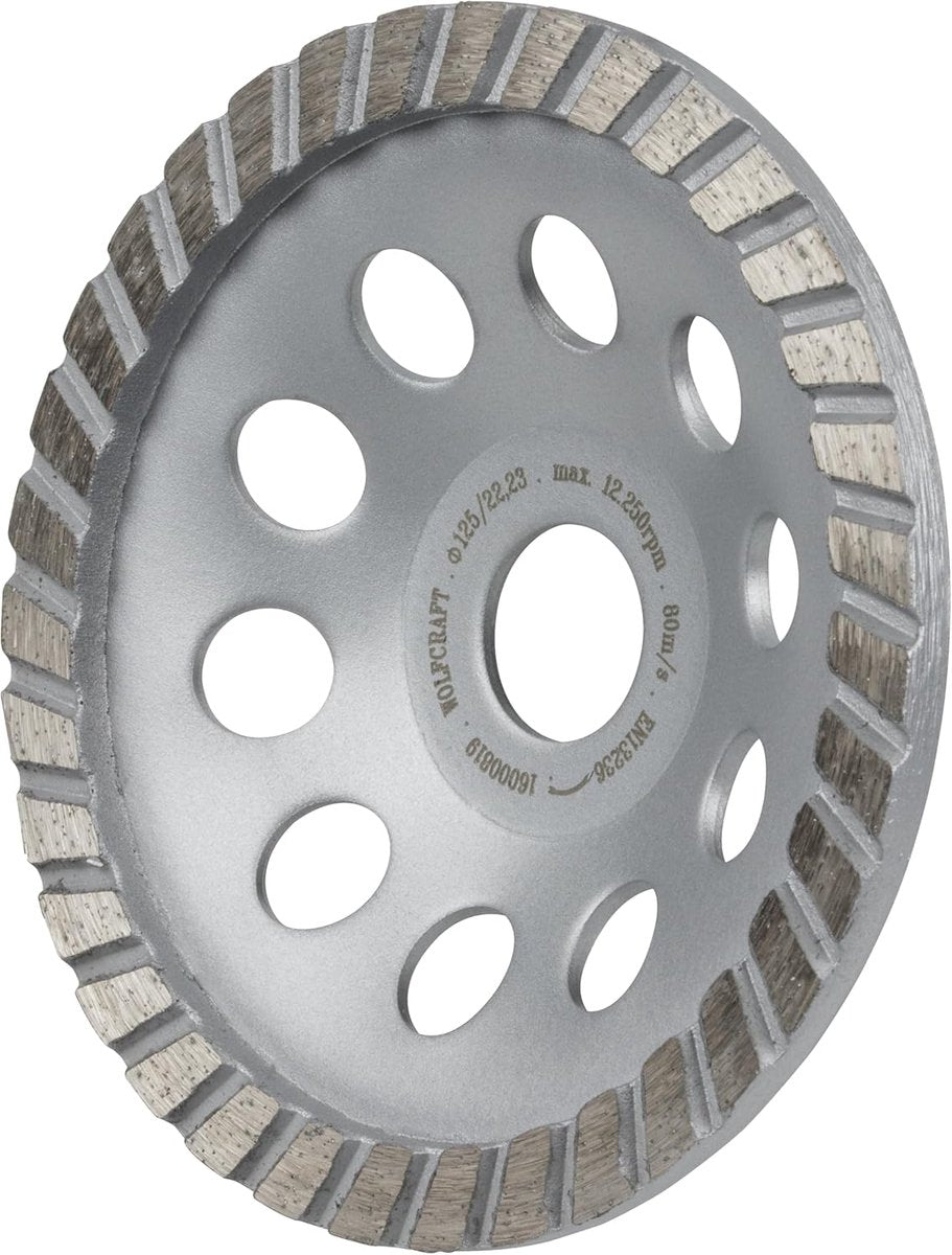 Wolfcraft - Diamantschleifkopf - ø 125 mm - Topfscheibe - 8382000