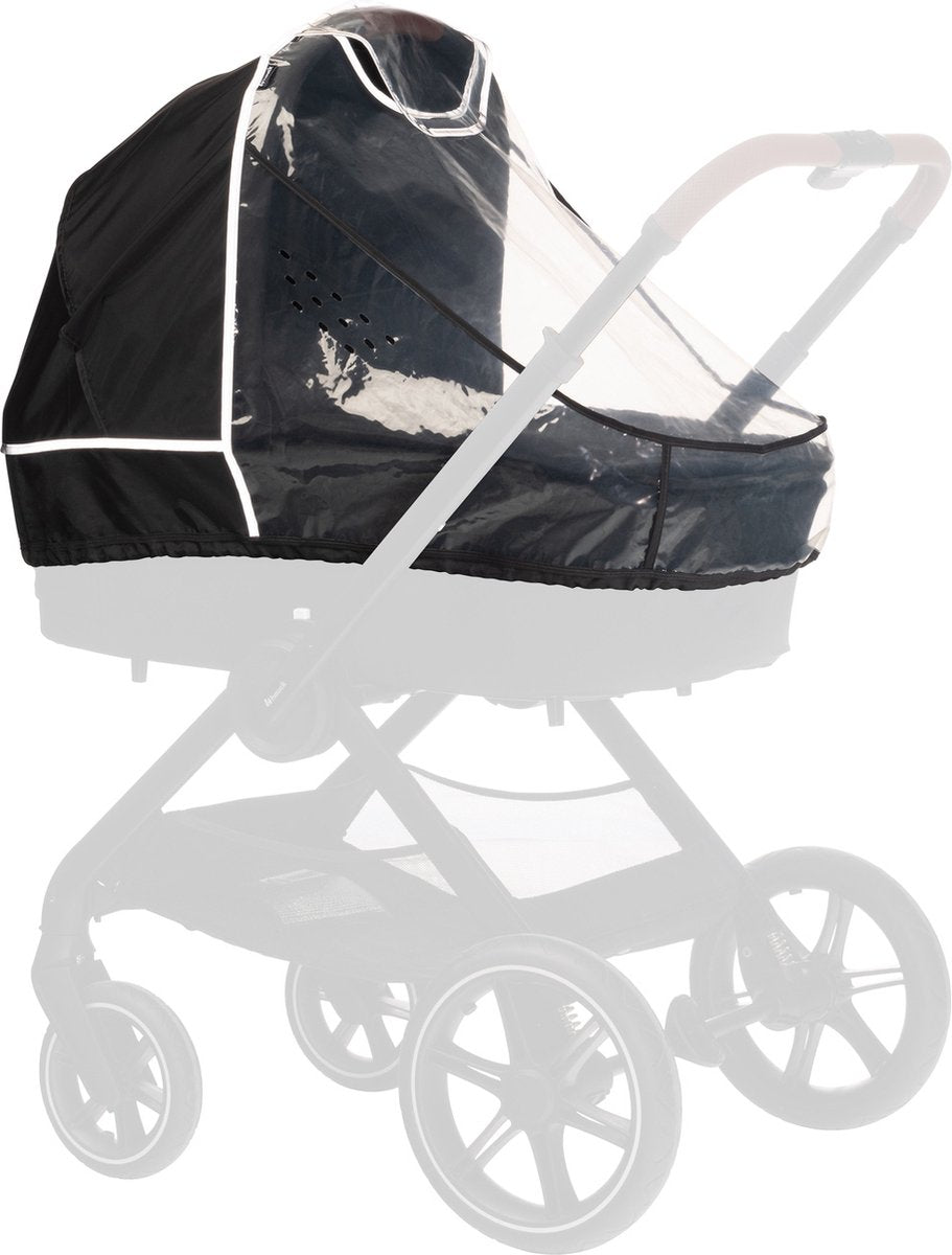 Hauck Kinderwagen-Regenverdeck Regenschutz für Reisebett – transparent