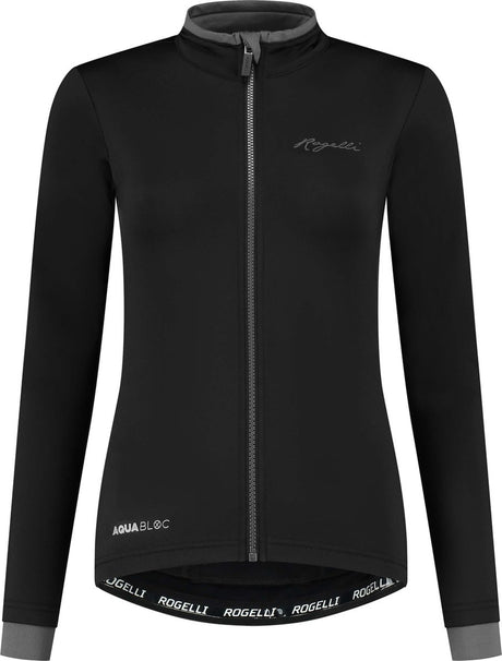 Rogelli essential fietsshirt - lange mouwen - dames - zwart - maat m
