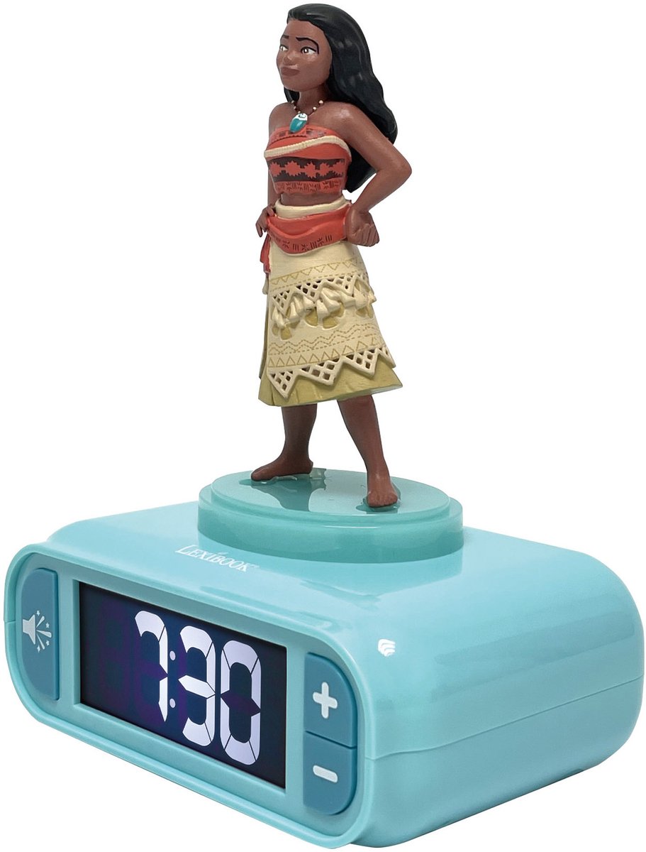 Wecker Radio 3D Vaiana mit Licht und Soundeffekten.