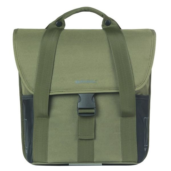 Basil einzelne Fahrradtasche Go 16 Liter 15 x 29 x 34 cm – dunkelgrün