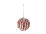 HBx natural Living Weihnachtskugel Noble ø10cm grün rot