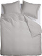 Ambiante satin uni dekbedovertrek - tweepersoons - 200 x 200 220 cm - grijs