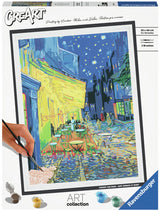 Ravensburger Kreart Gemälde bei Nummer - Café Terrace Van Gogh