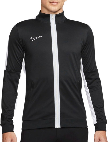 Nike Herren-Strick-Fußball-Trainingsjacke – Schwarz – Größe S