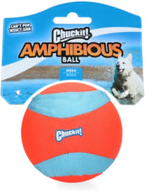 Chuckit! Mega-Amphibienball - Hundespielzeug - Hundeball - Chuckit-Ball - schwimmend - für im Wasser - orange blau - ø 11,5 cm