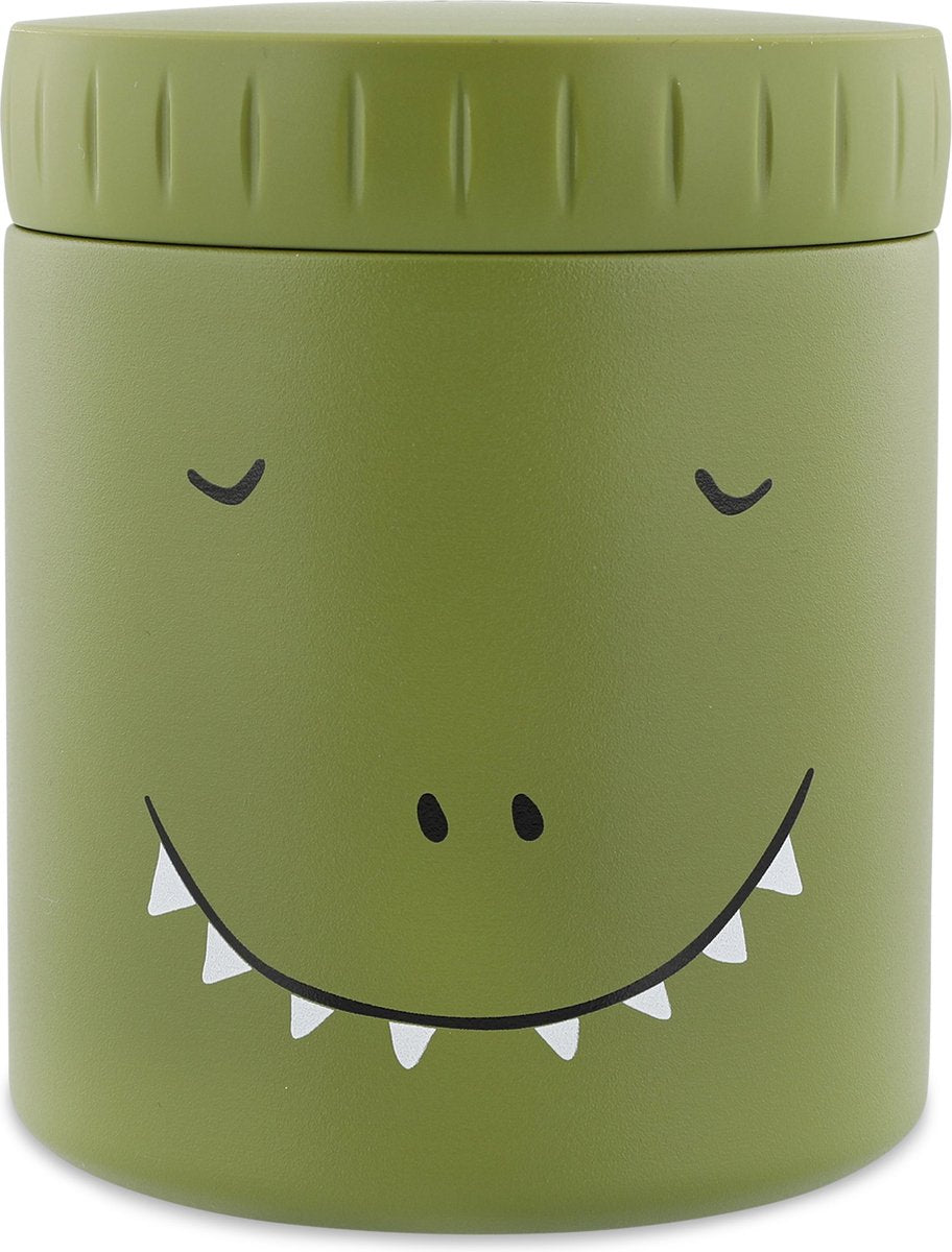 Trixie thermos container - mr. dino - thermopot voor kinderen - 350 ml - rvs thermobeker - ideaal voor babyhapjes - groen