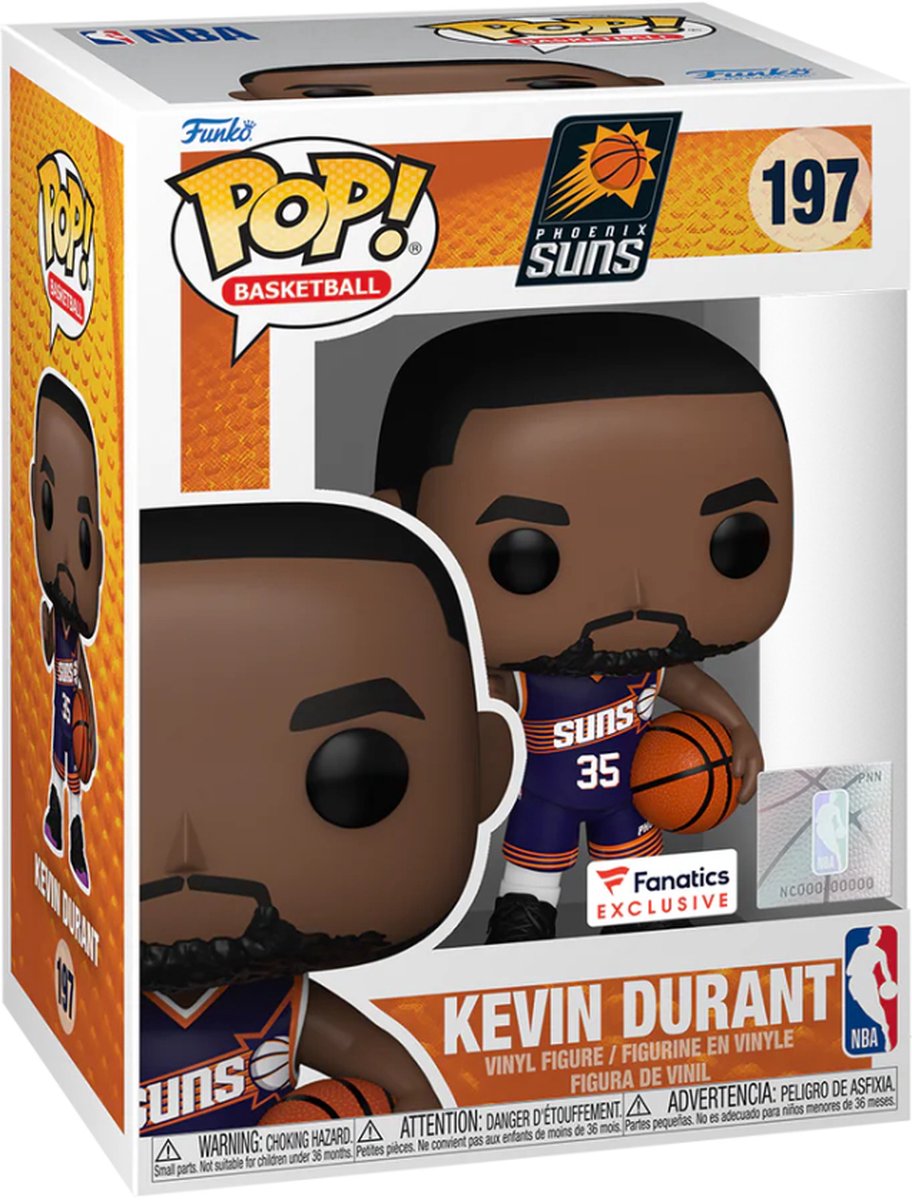 Funko pop basketball: phoenix suns - kevin durant pop #197