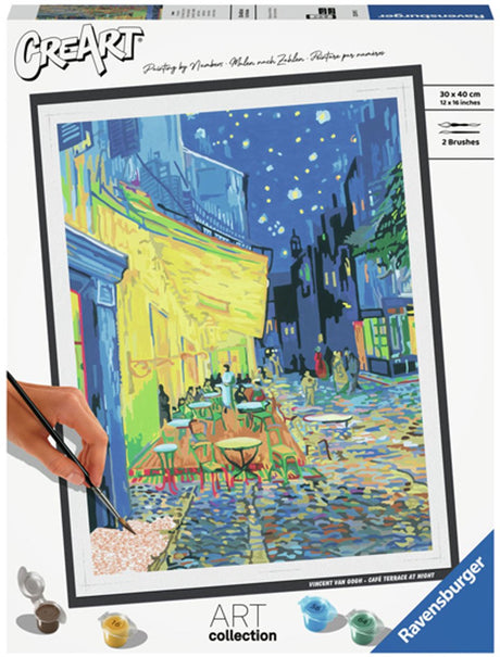 Ravensburger Kreart Gemälde bei Nummer - Café Terrace Van Gogh