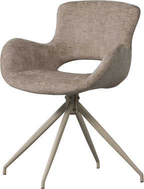 Woood Eliva Esszimmerstuhl – Struktur Sand – Lila – 2er-Set