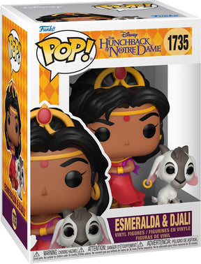 Funko der Glöckner von Notre Dame Pop! Vinylfigur Esmeralda Djali 9 cm Puppe! Figur