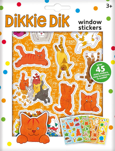 Bambolino Toys Dikkie Dik Fensteraufkleber, 45 Stk.