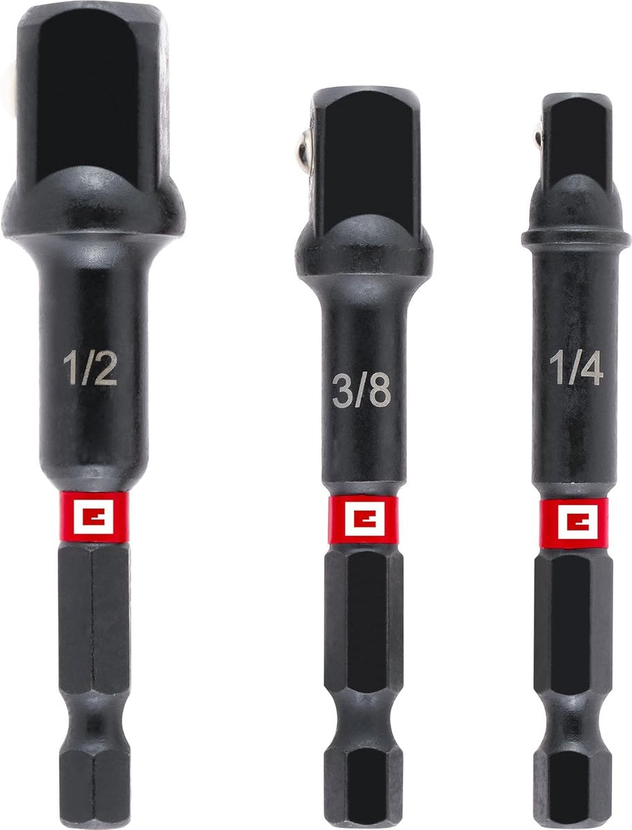 Einhell impact 134215 bitadapterset aandrijving 1 4, 3 8, 1 2 135 mm 1 set(s)