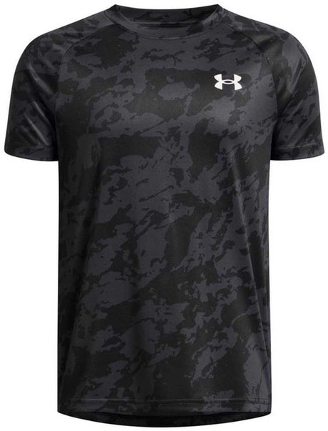 Under Armour UA Tech 2.0 SS-BLK Jungen-Sportshirt – Schwarz – Anthrazit – Weiß