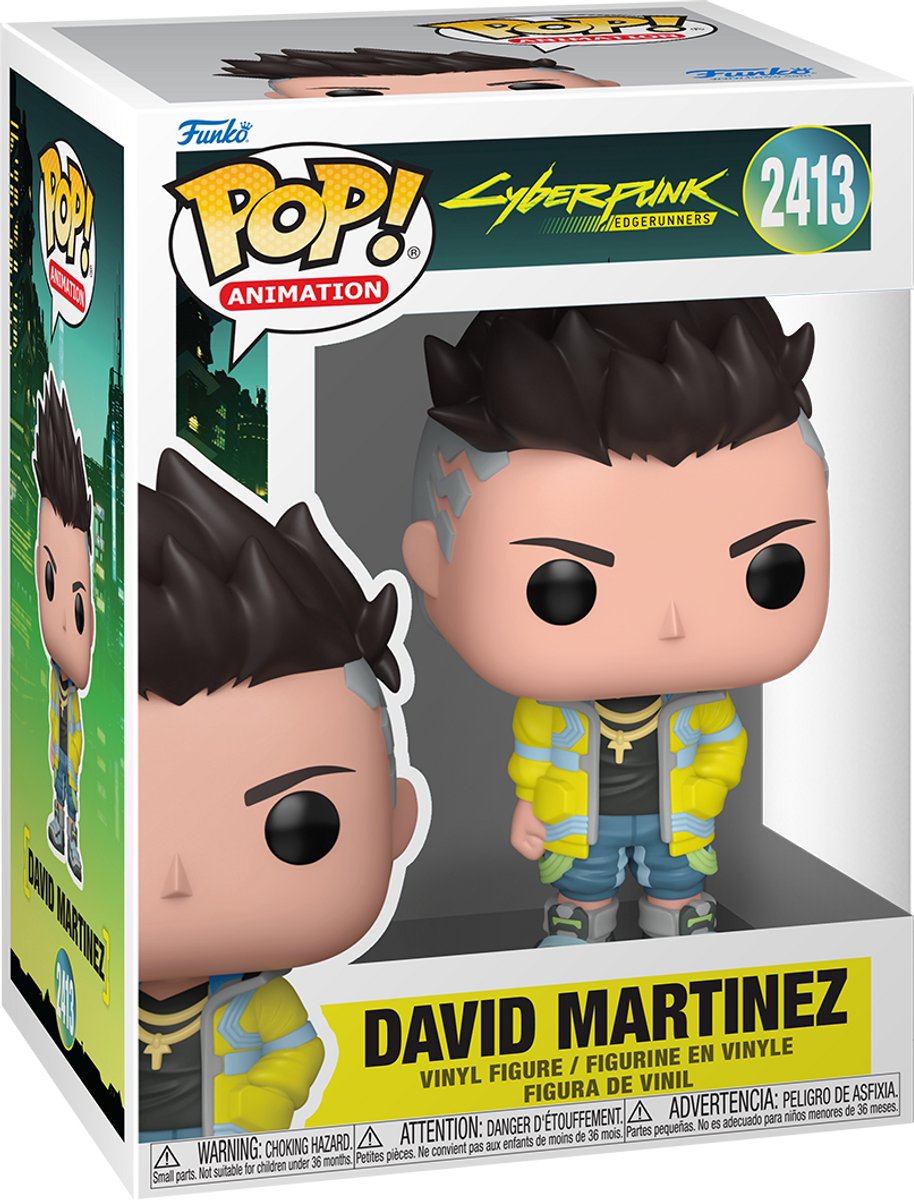 Funko cyberpunk edgerunners - david martinez (pop!animation) vinylfiguur 2413 unisex pop! - neutraal - standard