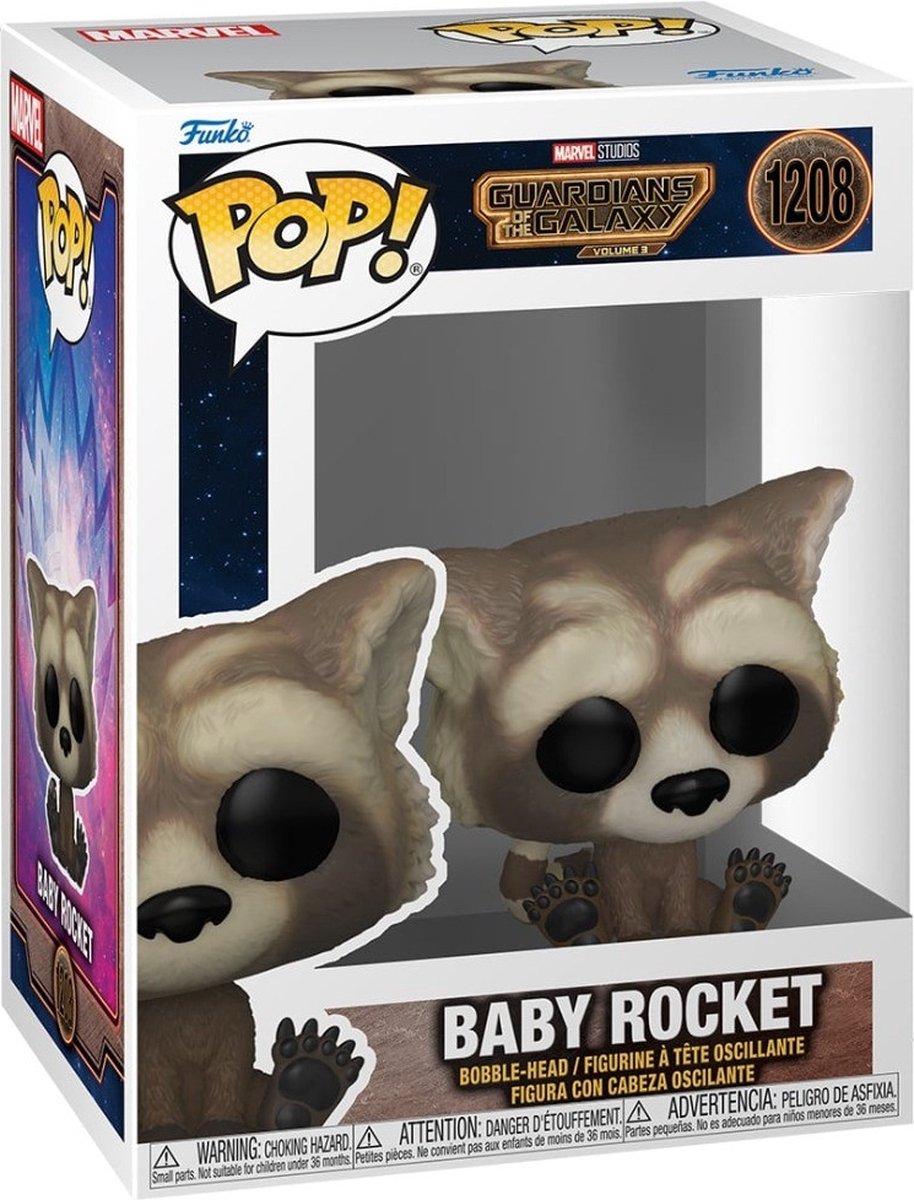 Funko Pop Marvel: Guardians of the Galaxy 3 – Baby Rocket – Pop #1208