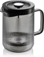 Gefu Cristiano French Press Kaffeemaschine – 600 ml – Borosilikatglas – Rauchgrau