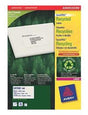 Avery recycelte weiße Laseretiketten, Quickpeel-Format, 635 x 381 mm (B x H), 2.100 Stück, 21 pro Blatt