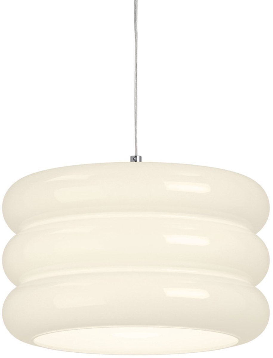 Eglo tortora hanglamp - e27 - ø 30 cm - chroom wit