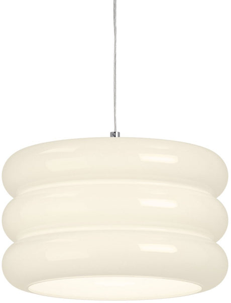 Eglo tortora hanglamp - e27 - ø 30 cm - chroom wit