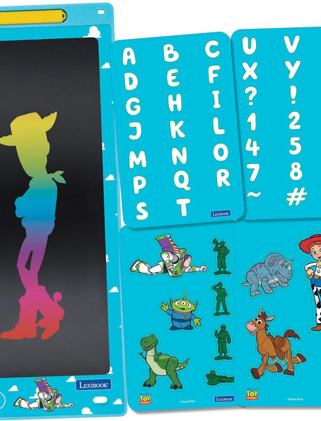 Lexibook Toy Story 11'' mehrfarbiges E-Ink-Lern- und Zeichentablett mit Vorlagen