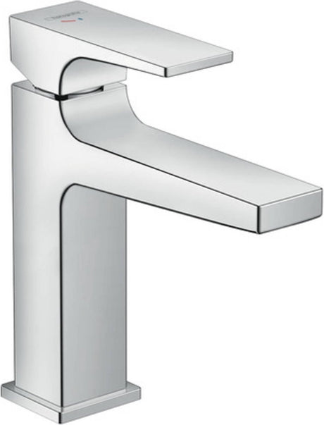 Hansgrohe Metropol Einhebel-Waschtischmischer 110 Coolstart mit geradem Griff und Chrom-Ablaufstopfen