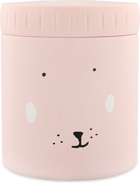 Trixie thermos container - mrs. rabbit - thermopot voor kinderen - 350 ml - rvs thermobeker - ideaal voor babyhapjes - roze