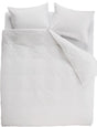 Ambiante cotton uni dekbedovertrek - effen - tweepersoons - 200x200 220 - wit