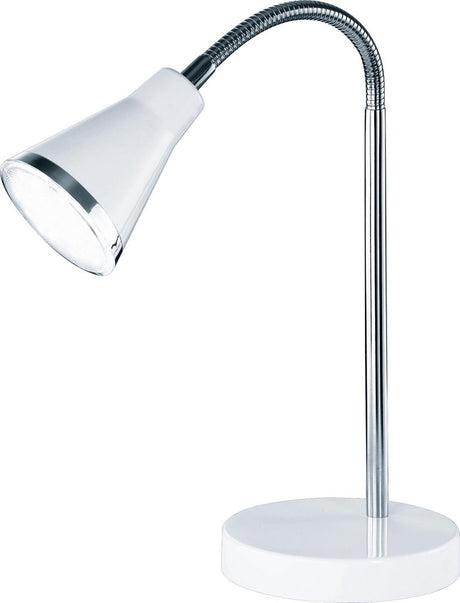 Rl lebe dein Licht Reality Arras - Tischleuchte - weiß - inkl. 1x SMD 4W - Schnurschalter - flexibel