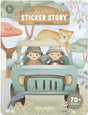 Little dutch stickerboek - safari - 70+ stickers - met speelachtergrond - knutselen - speelgoed kinderen - voor meisjes en jongens - vanaf 3 jaar