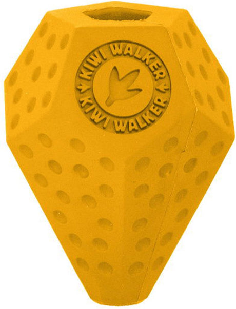 Kiwi Walker – Hundespielzeug – Let's Play – Diaball Mini TPR – Orange – schwimmend, hüpfend, stark, leicht – Futterspender – +-7,5 x 8,5 cm