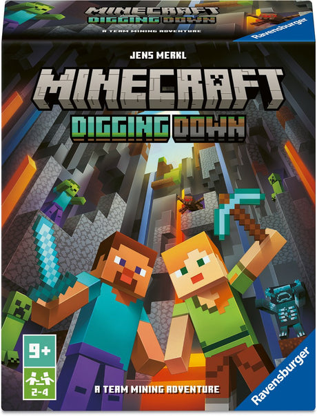 Ravensburger minecraft digging down - bordspel - minecraft avontuur - vanaf 8 jaar