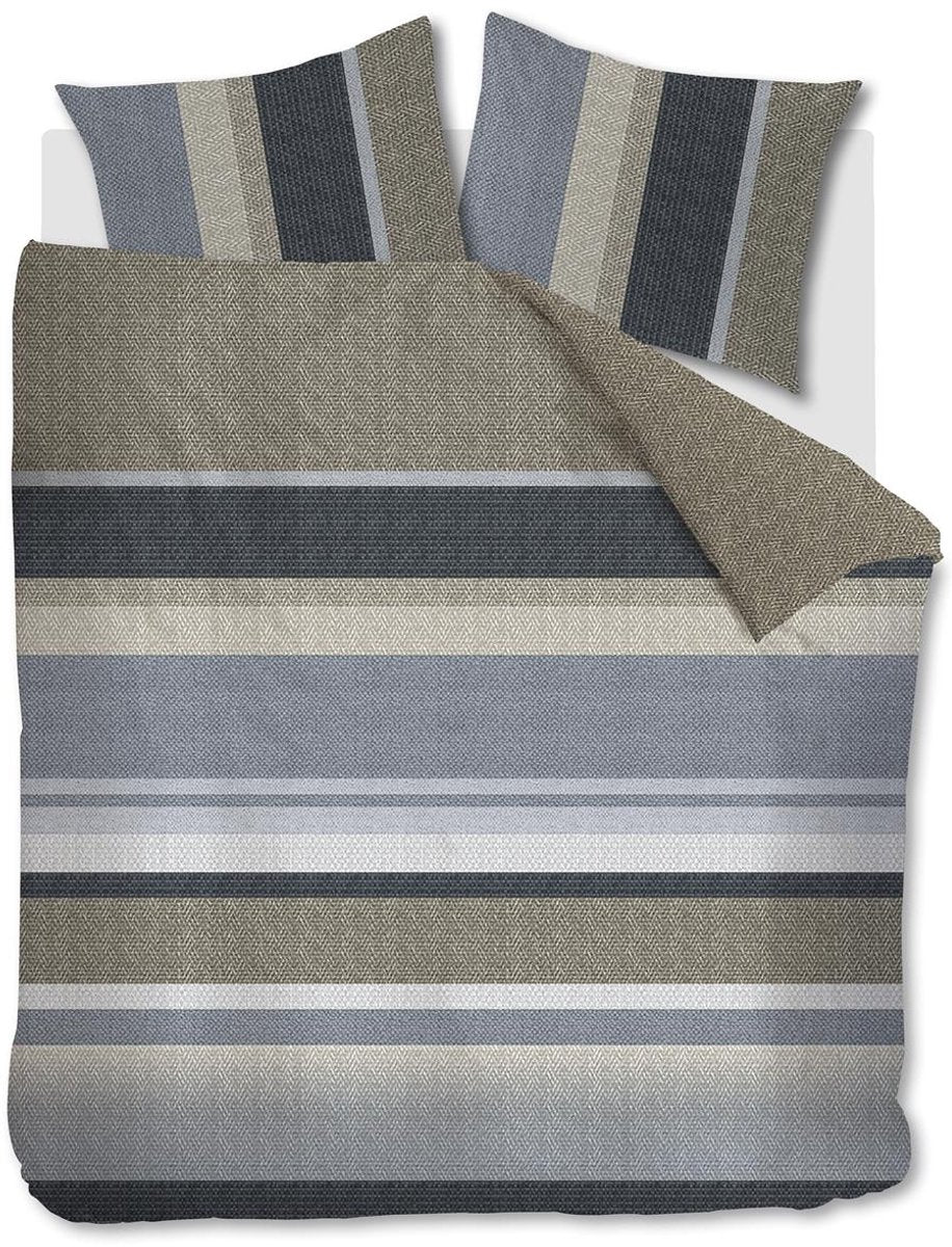 Beddinghouse jorren dekbedovertrek - lits-jumeaux xl - 260x200 220 - blauw grijs