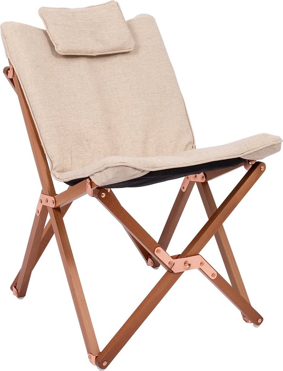 Bo-camp - urban outdoor - kinder relaxstoel - bloomsbury - s - oxford polyester - beige