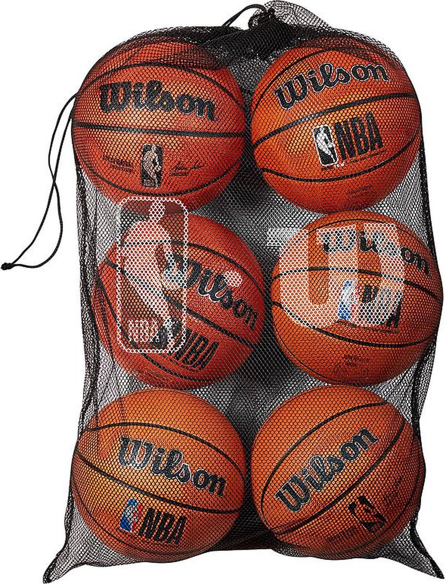 Wilson nba - zes basketballen ballentas - mesh draagtas