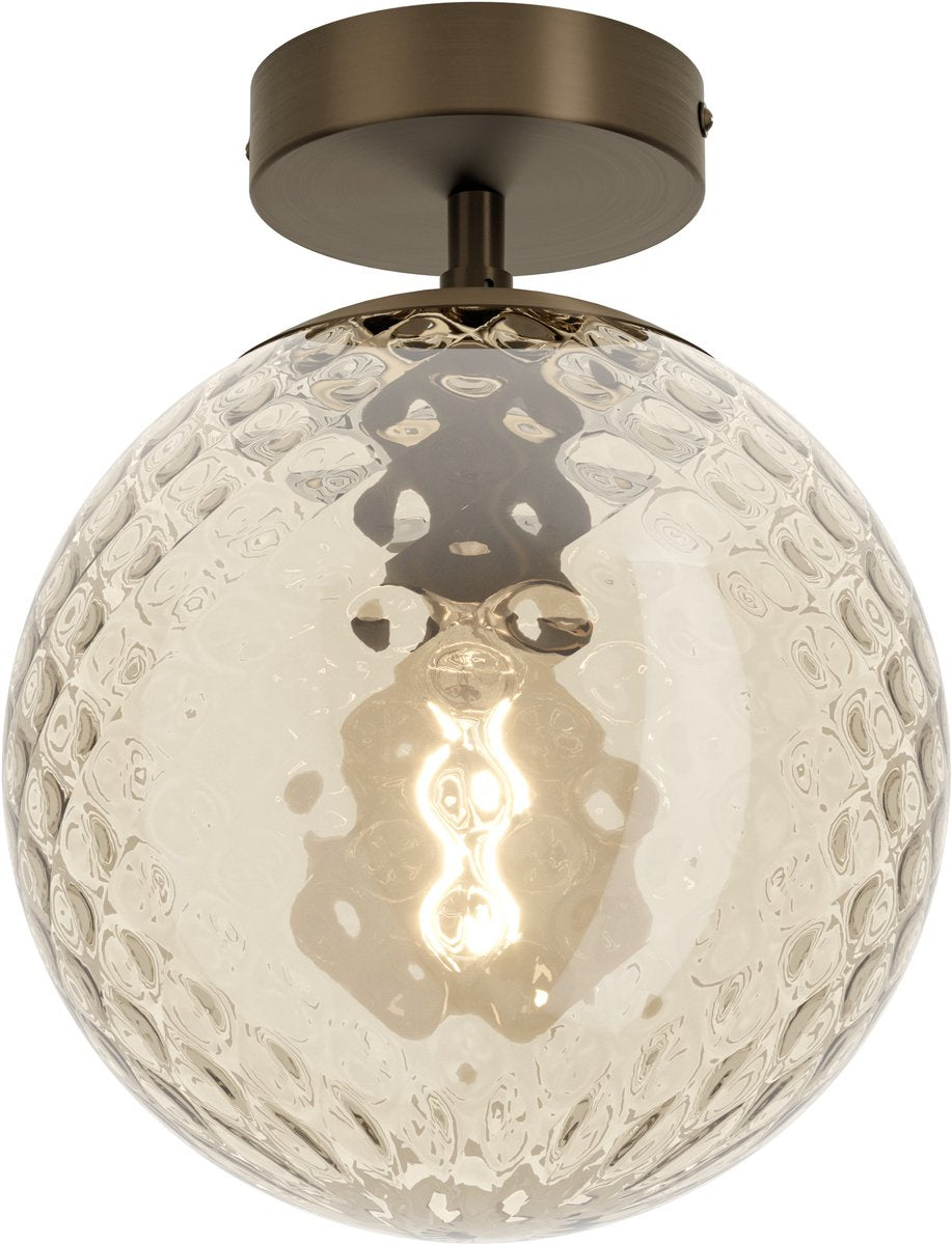 Eglo rondo 2 plafondlamp - e27 - ø 20 cm - donker brons bruin