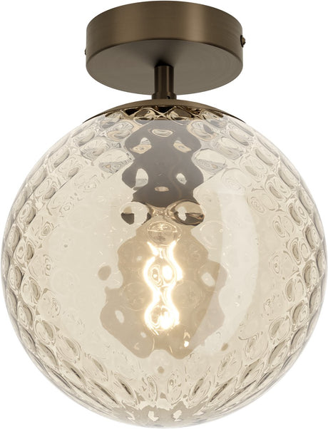 Eglo rondo 2 plafondlamp - e27 - ø 20 cm - donker brons bruin