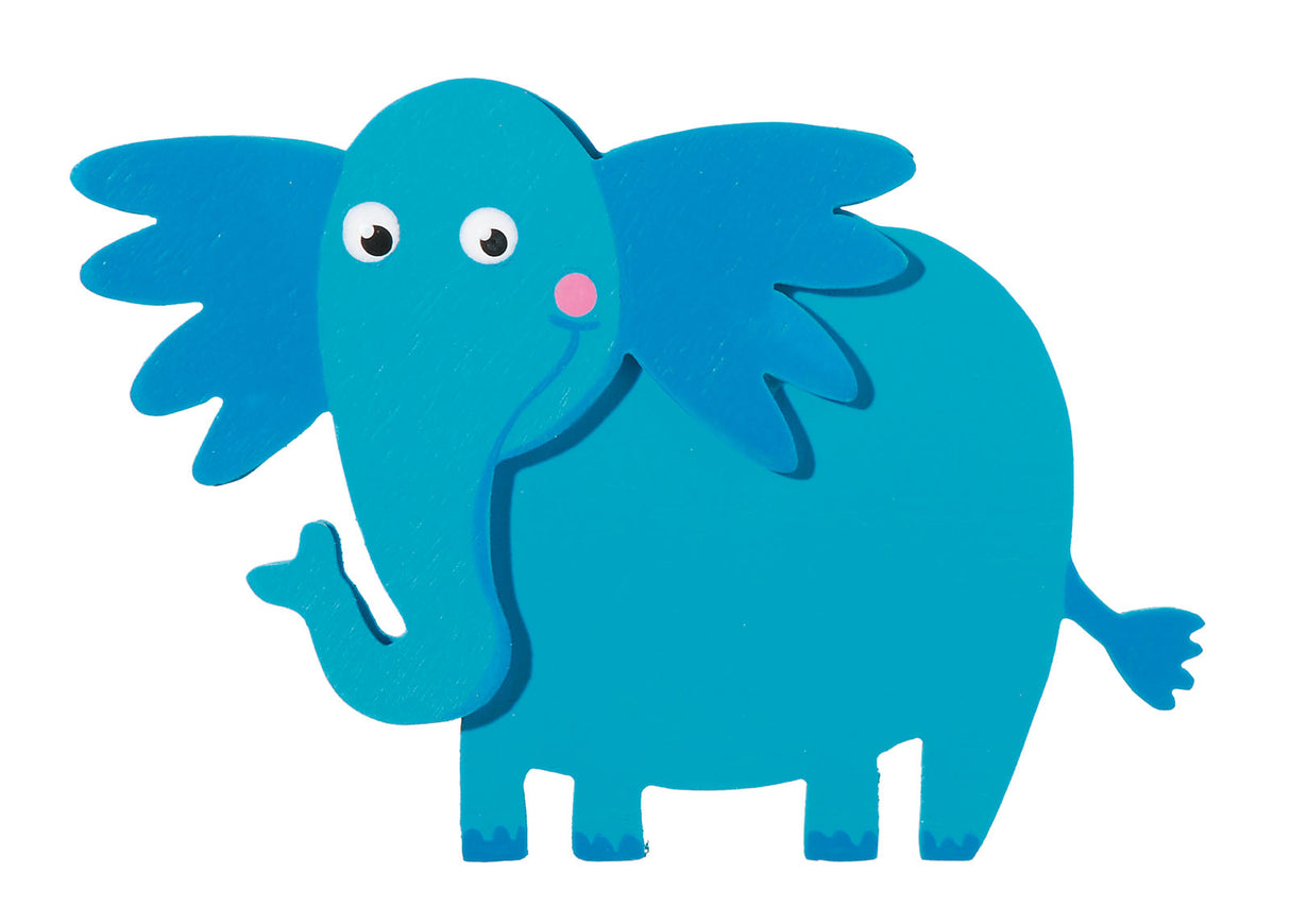 Darice • Elefant in Form eines bemalten Holzes