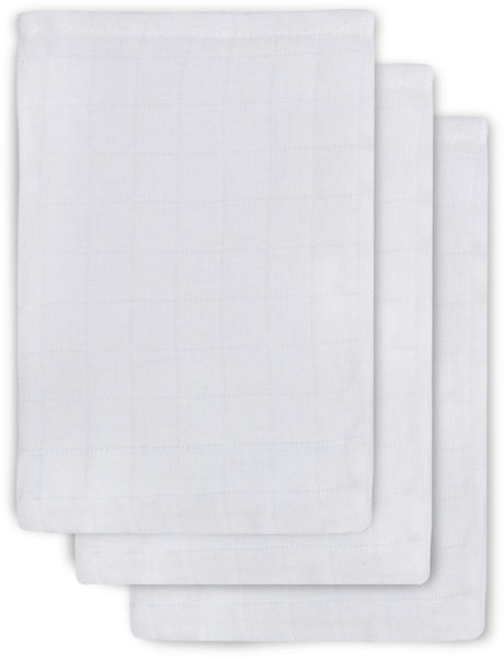 Jollein-Waschlappen, hydrophil, weiß (3er-Pack)