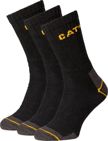 Caterpillar Katzensocken 3er-Pack 96460 | schwarz grau | Größe 41 45 - 5420018113885