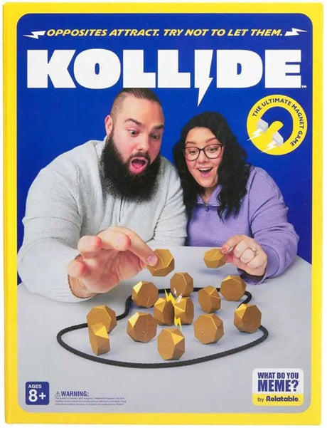 Megableu kollide – das magnetische Strategiespiel voller Spannung – ab 8 Jahren – 1-4 Spieler – Geschicklichkeitstaktik