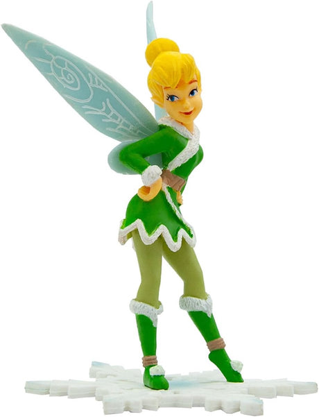 Bullyland 12840 – Spielfigur und Sammelfigur Tinker Bell Winter Fairy von Disney, ca. 8,1 × 10,4 × 7 cm – naturgetreues und detailliertes Design – ideal als Tortenfigur und kleines Geschenk für Kinder ab 3 Jahren.