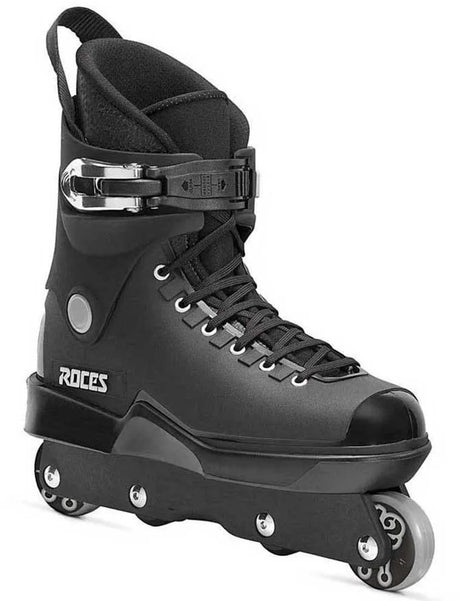 Roces M12 UFS Stunt-Skates Schwarz – Erwachsene – UFS-Rahmen High-Impact-Shell – Größe 43