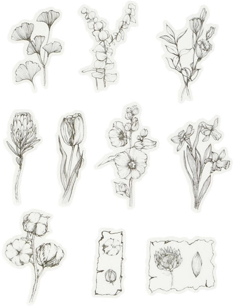 Kreativunternehmen https: www.cchobby.nl masking-tape-stickers-black-white-flowers-size-30-50-mm-30-piece-1-box