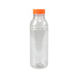 Fles rpet 500ml met oranje dop (125 stuks)