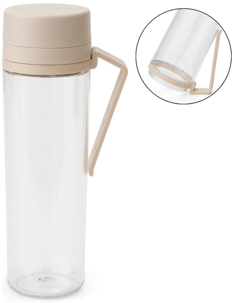 Brabantia Make-Take-Trinkflasche mit Fruchtfilter – 500 ml – sanftes Beige