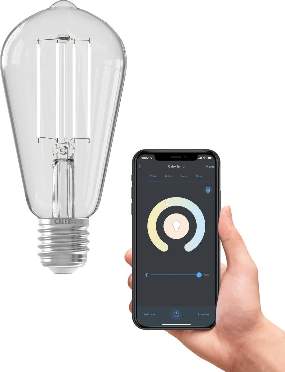 Calex intelligente rustikale LED-Lampe 7 W 806 lm 1800–3000 K